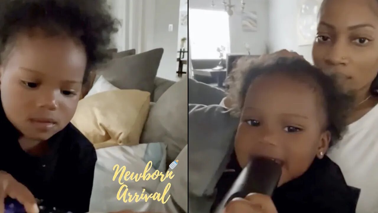 Erica Dixon & Twin Daughter Eryss Tussle Over The Remote! 📺