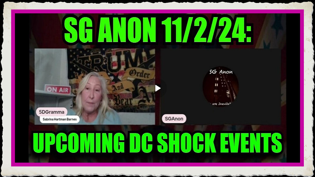 SG Anon Upcoming DC SHOCK Events of the 5th of November If the DS Refuses to Concede to Trump!