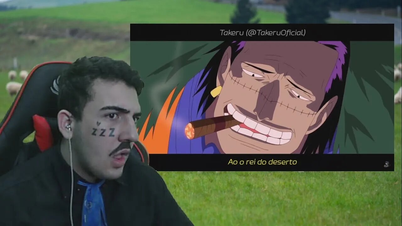 PASTOR REACT Rap do Crocodile (One Piece) - O REI DO DESERTO | Takeru [Prod. 808 Ander]