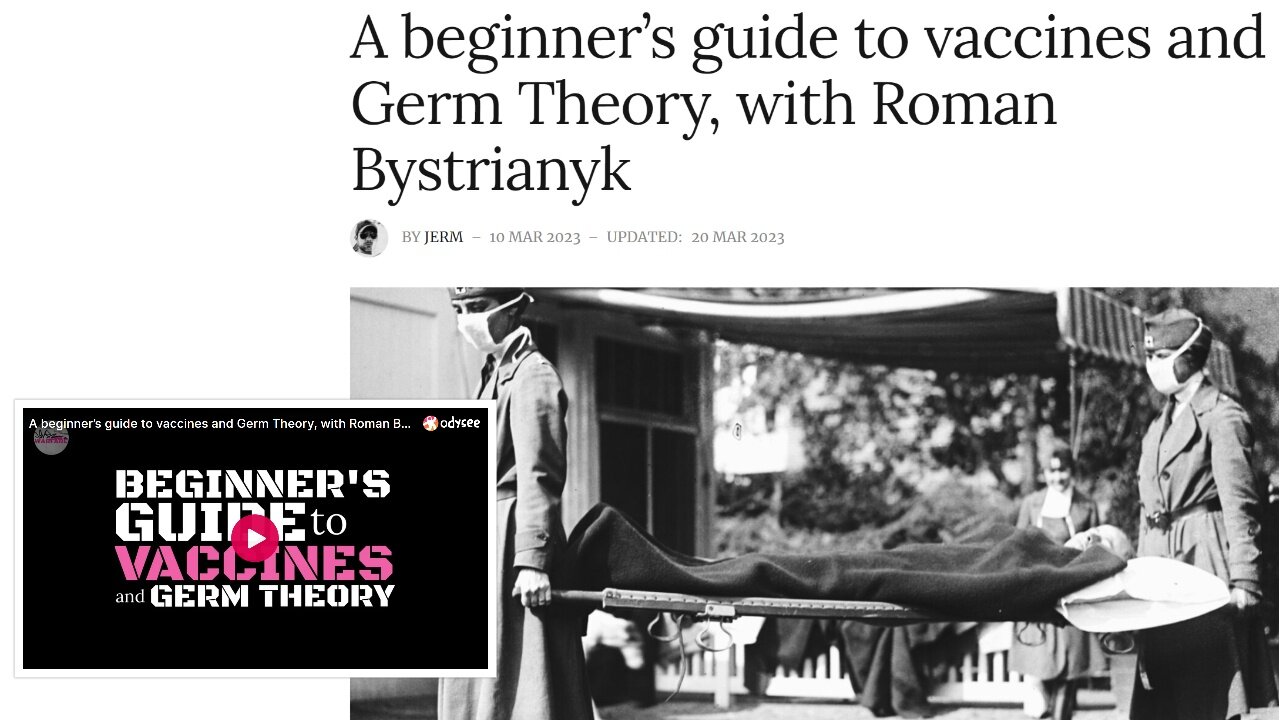 A beginner’s guide to vaccines and Germ Theory, with Roman Bystrianyk