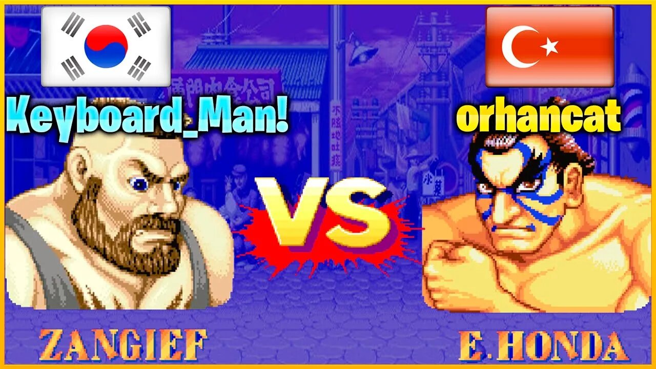 Street Fighter II': Champion Edition (Keyboard_Man! Vs. orhancat) [South Korea Vs. Turkey]