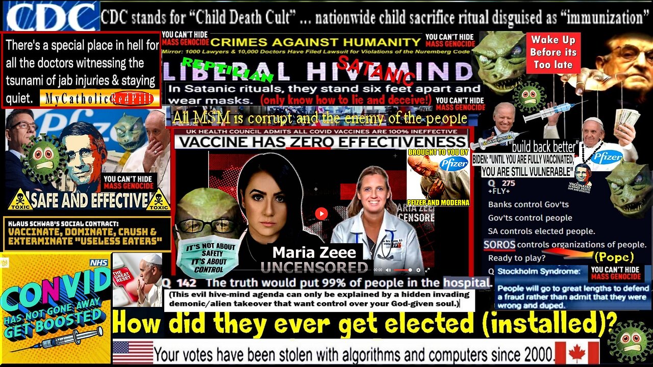 Maria Zeee RAGES!!! Uninjected Have Same Nanotech, Clots, Graphene as Injected with Dr. Ana