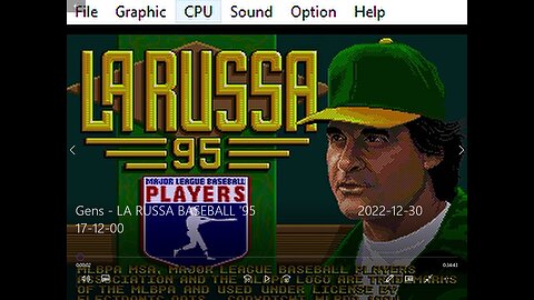 Tony Larussa Baseball 95 Genesis Rom