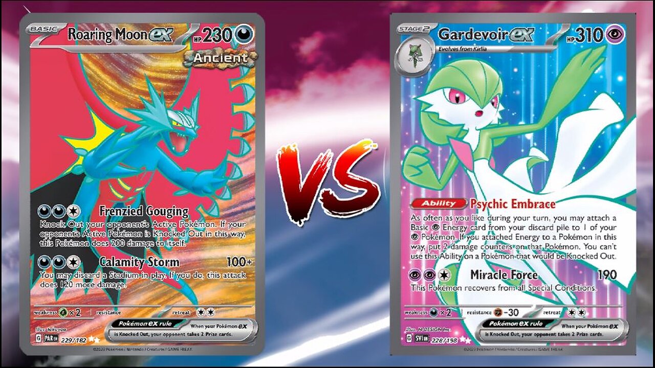 Pokemon TCG Live Roaring Moon EX VS Gardevoir EX!!