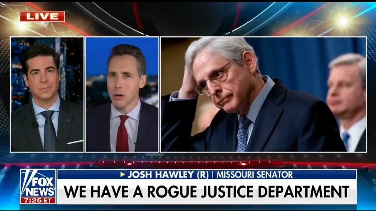 Sen Hawley: White House Is Using DOJ To Go After Americans They Disagree With