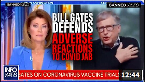 Bill Gates Defend 80% Adverse Reactions to Covid Shot