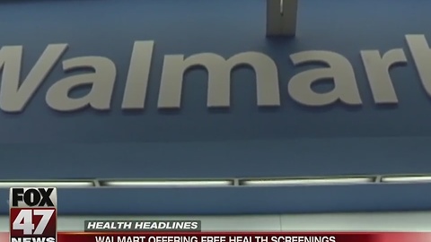 Walmart holds free health screenings nationwide