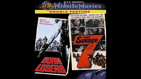 BORN LOSERS 1967 & THE SAVAGE SEVEN 1968 Hot Babes & Harsh Bikers DOUBLE FEATURE
