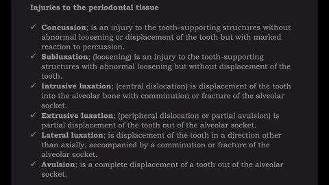 Oral surgery L5 (Dentoalveolar Injuries)