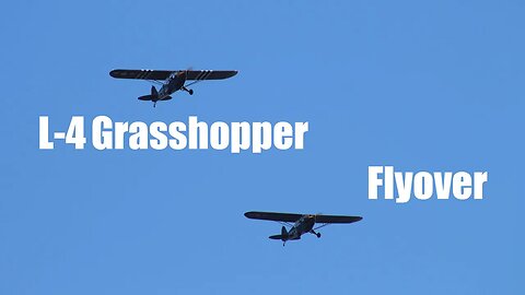 Veterans Day L-4 Grasshopper Flyover