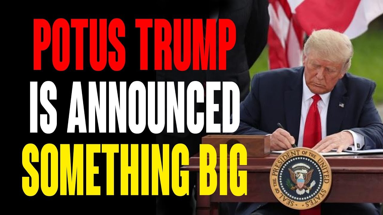 WAIT IS OVER POTUS IS ANNOUNCING SOMTHING BIG !