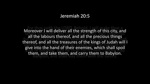 Jeremiah Chapter 20