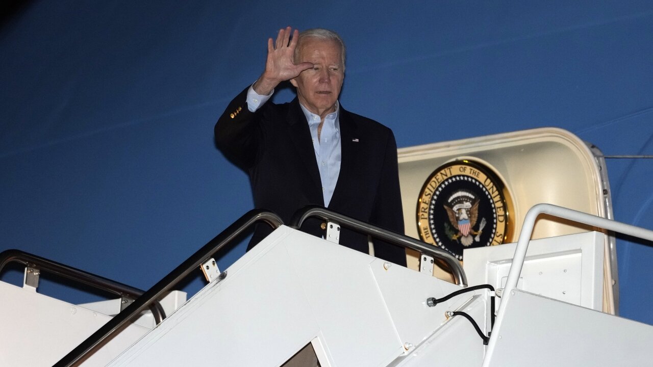 Biden Off To Climate Talks, 1st Leg Of Around-The-World Trip