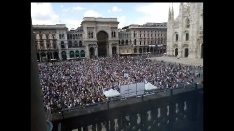 Milano, 6 giugno 2021. Manifestazione cure domiciliari Covid.