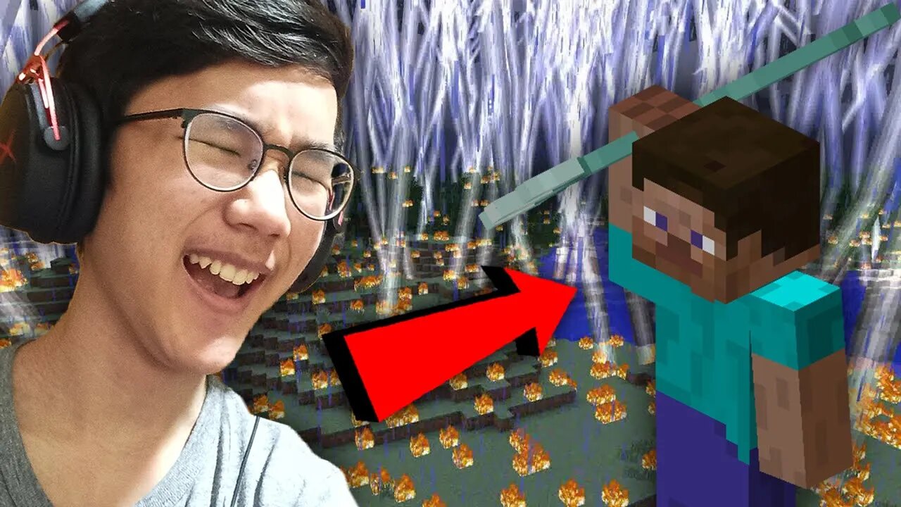 Playing Minecraft as Thor