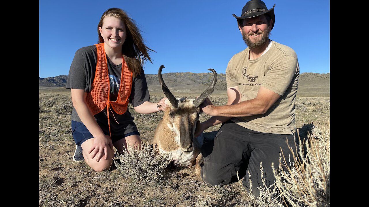 Kill shot on daughter’s 1st antelope