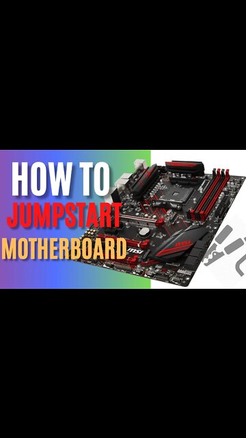 How To Jump Start a Motherboard #shorts 🔥