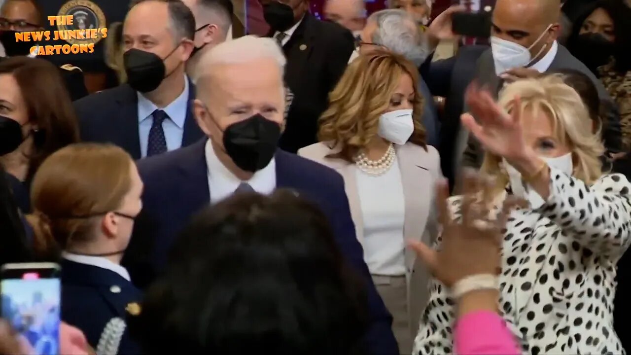 Biden says "no" when reporter asks if Americans should be worried about nuclear war.