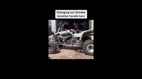 Quick handle bar change on a Yamaha banshee