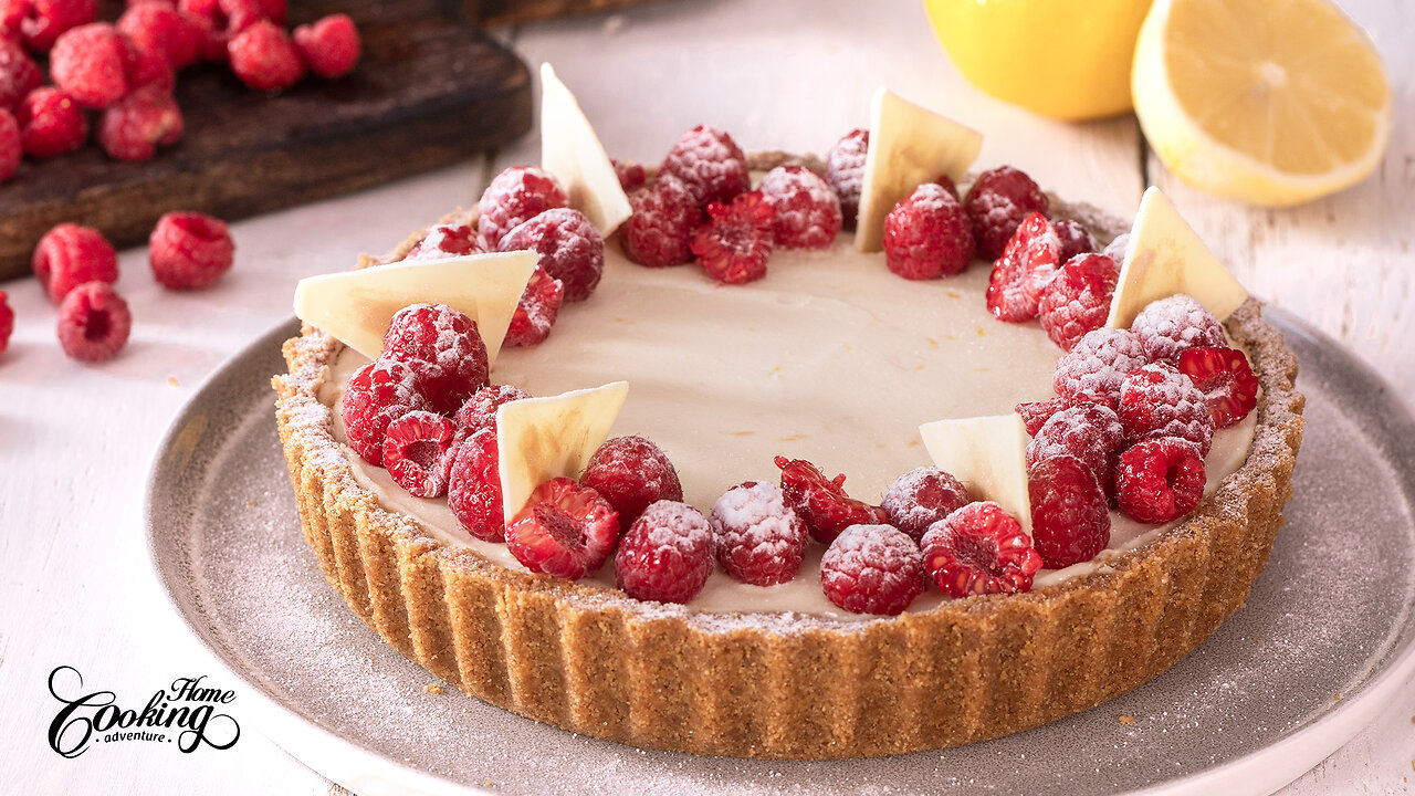 No-Bake White Chocolate Raspberry Pie - Easy Recipe for a Heavenly Delight