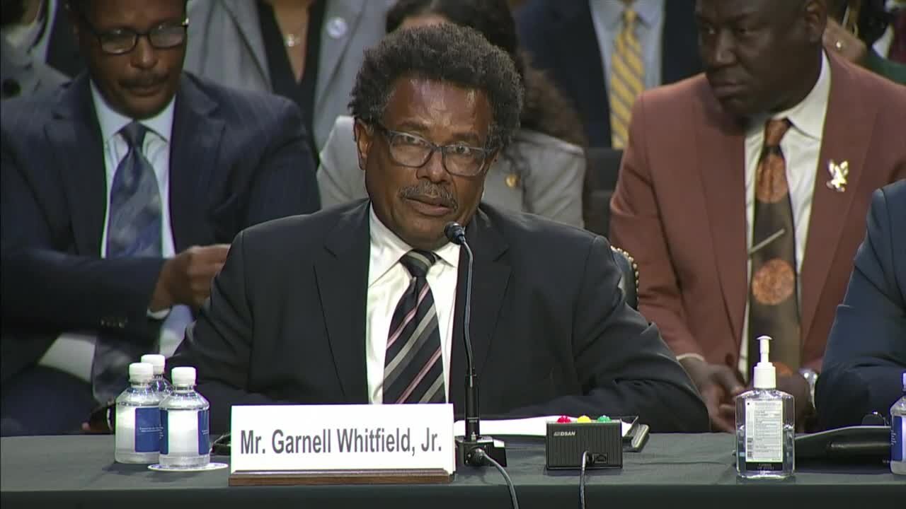 Garnell Whitfield speaks on racism at Senate Judiciary Committee Hearing