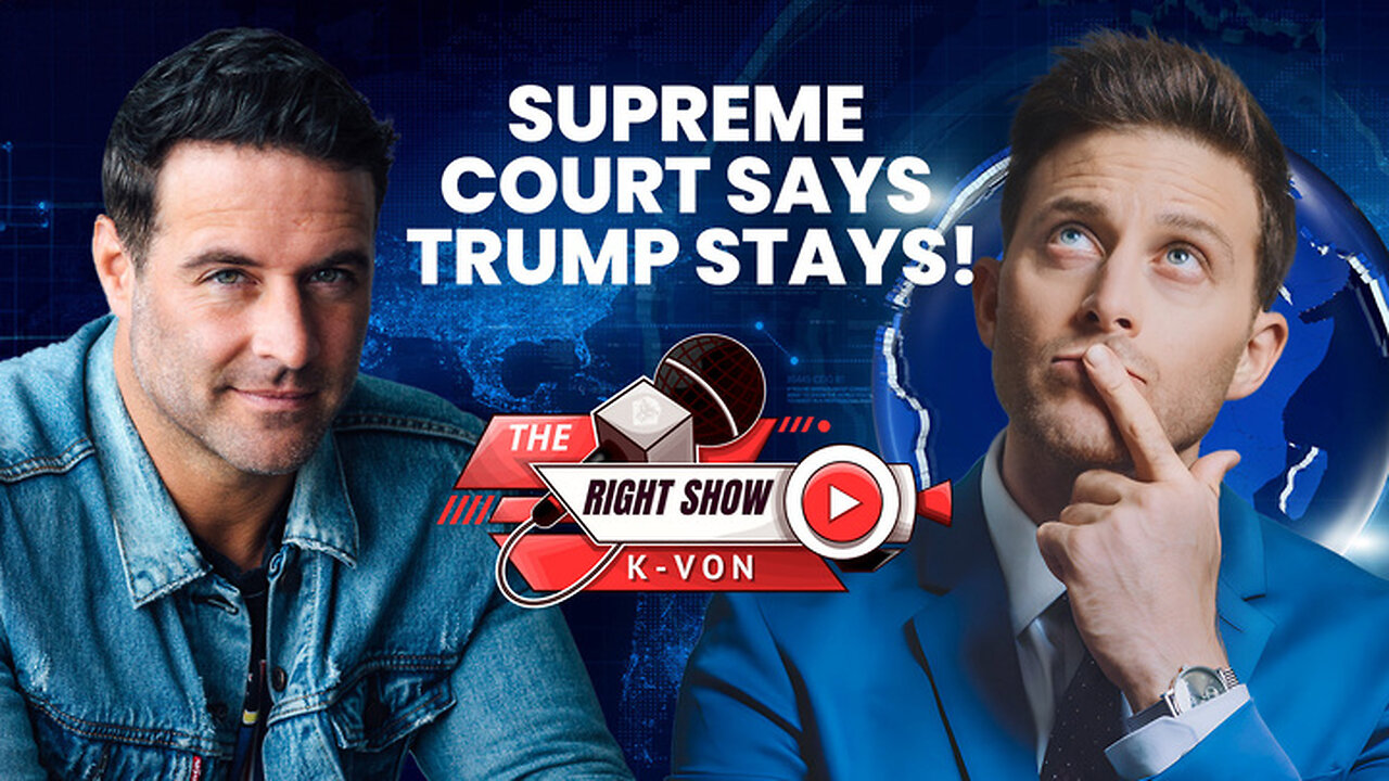 Supreme Courts says TRUMP STAYS! w/ Brady Matthews | The Right Show Ep 25