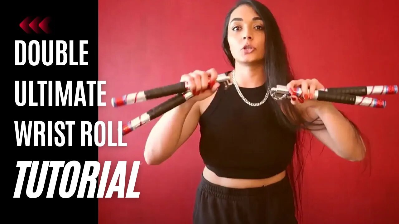 HOW TO DO A DOUBLE ULTIMATE NUNCHAKU WRIST ROLL TUTORIAL