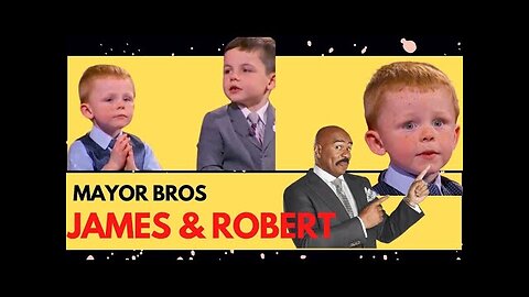 Cute Little brothers who are Mayor (Robert and James)