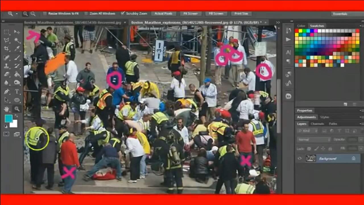 Boston Marathon Bombing False Flag - FEMA Badges On Nearly Every One of the Crisis Actors