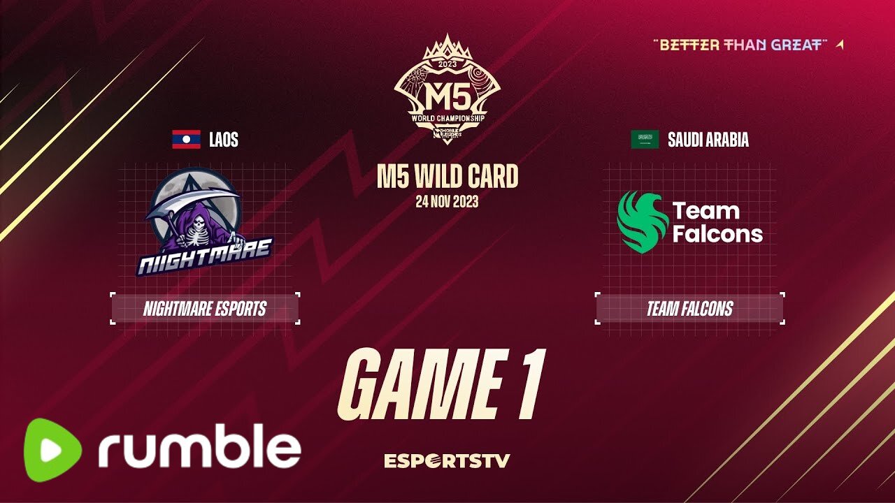 M5 Wild Card Day 2 | Niightmare Esports vs Team Falcons | GAME 1 | Mobile Legend Championship 2023