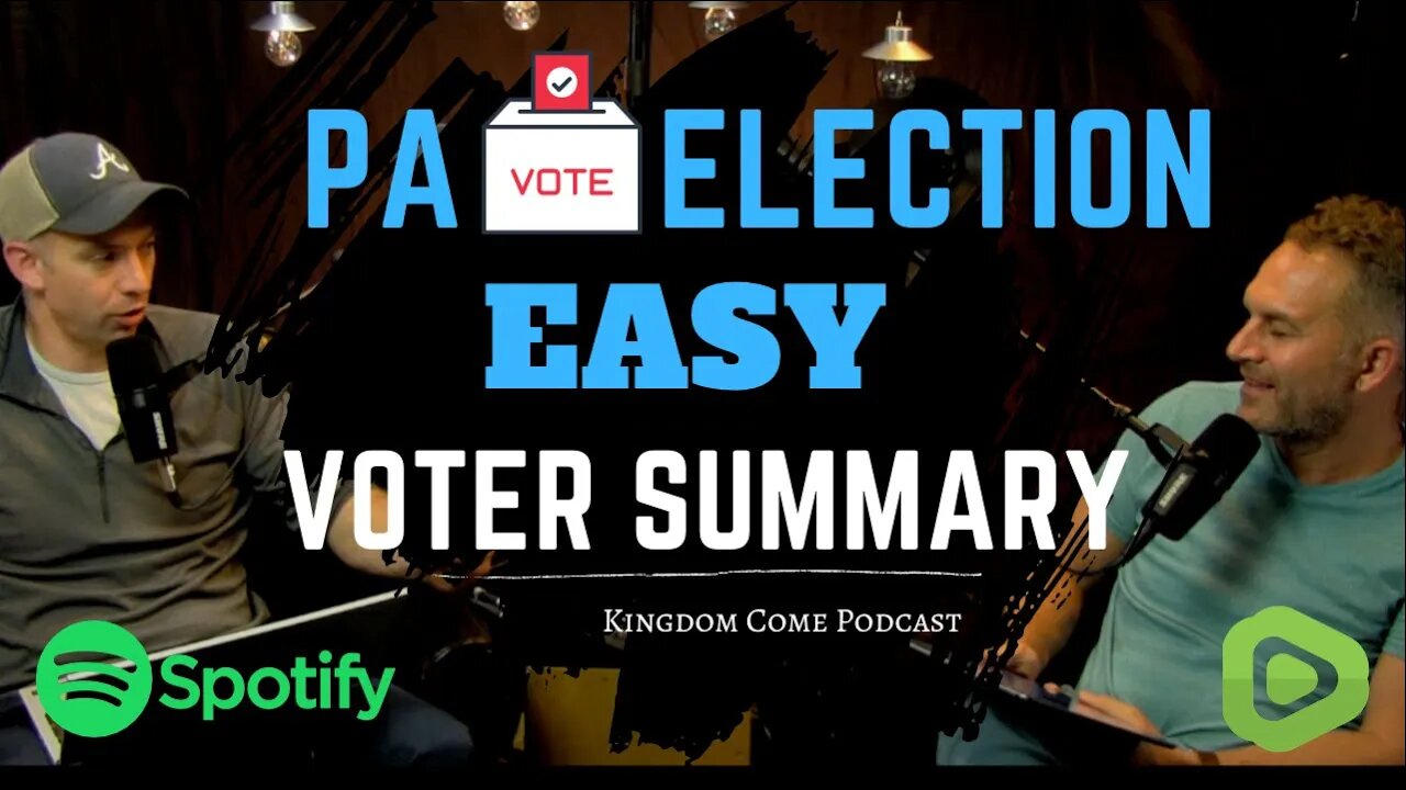 PA Election 2022 Voter Summary (MADE EASY)