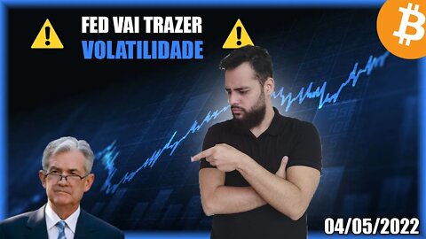 Veremos Volatilidade? Cuidado com o FED HOJE! Análise Bitcoin 04/05/2024