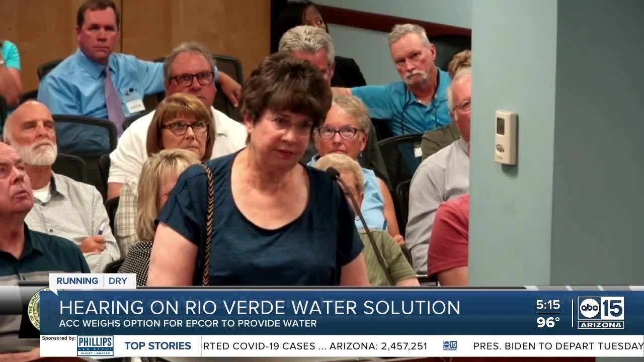 First weekly hearing on Rio Verde water solution