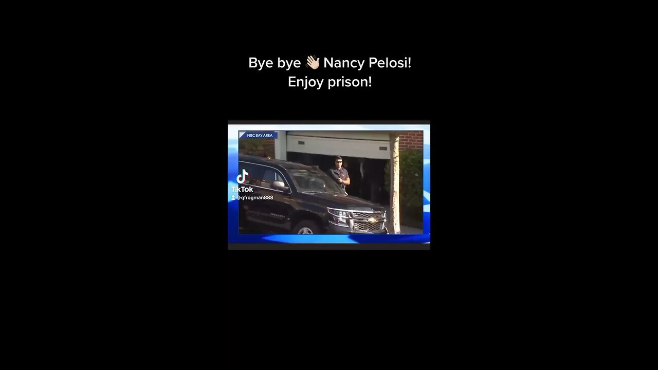 Nancy Pelosi being led out of her house being arrested…BOOM!!!