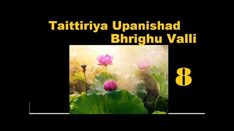 Taittiriya Upanishad Brighu Valli 08