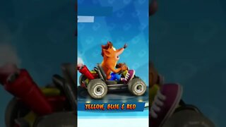 Yellow, Blue & Red Paint Job - Crash Team Racing Nitro-Fueled