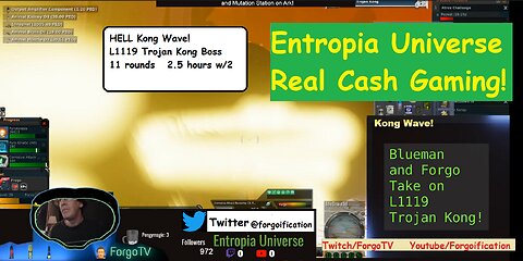 2 man wave spawn! Entropia Universe - Rocktropia - Hell - Kong wave spawn - L1119 BOSS