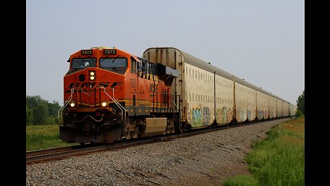 Railroad Crossing Rework, BNSF Vehicle Train, Canadian National - Hinckley Sub