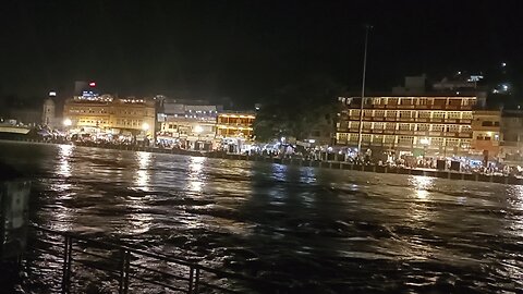 Night view of Ganga Ghat