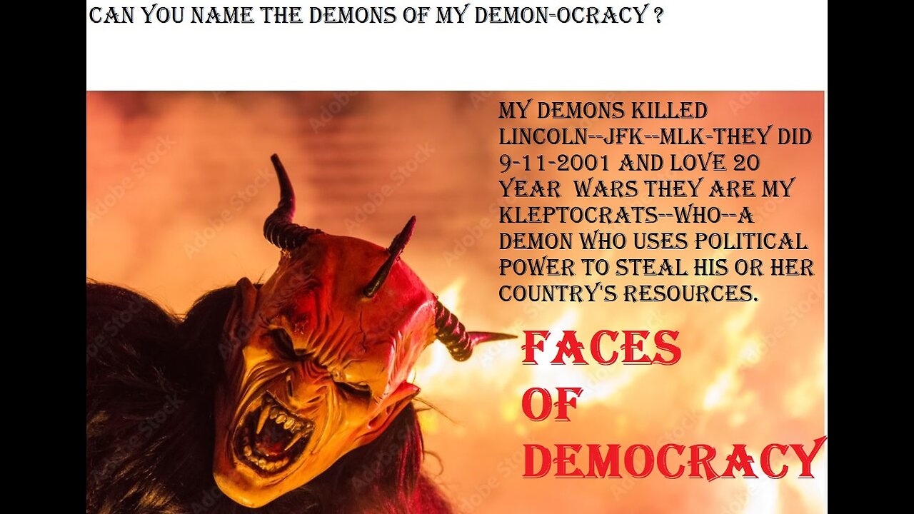 FACES/MASKS OF DEMOCRACY