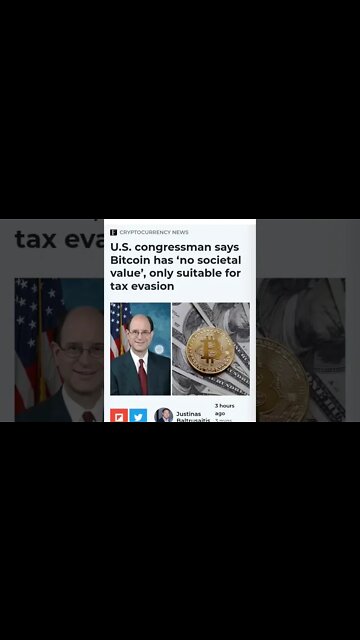 BITCOIN HAS NO SOCIETAL VALUE #bitcoinnews #bitcoin #bitcoinanalysis #bitcoinpriceprediction #crypto