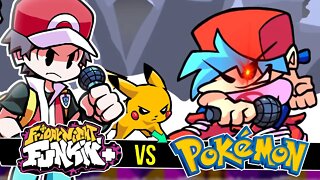 RED invadiu o FRIDAY NIGHT FUNKIN ?! | vs RED Pokemon #shorts