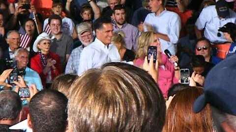 Mitt and Ann Romney take the stage Nashua 9 7 12