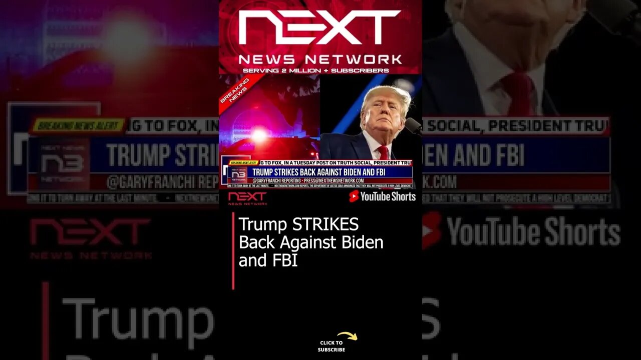 Trump STRIKES Back Against Biden and FBI #shorts