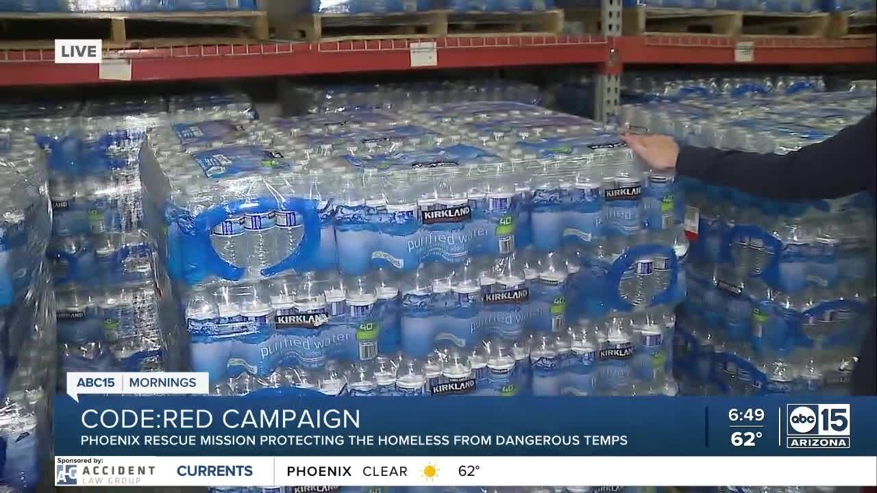 Phoenix Rescue Mission using Code Red Campaign to help homeless in dangerous heat