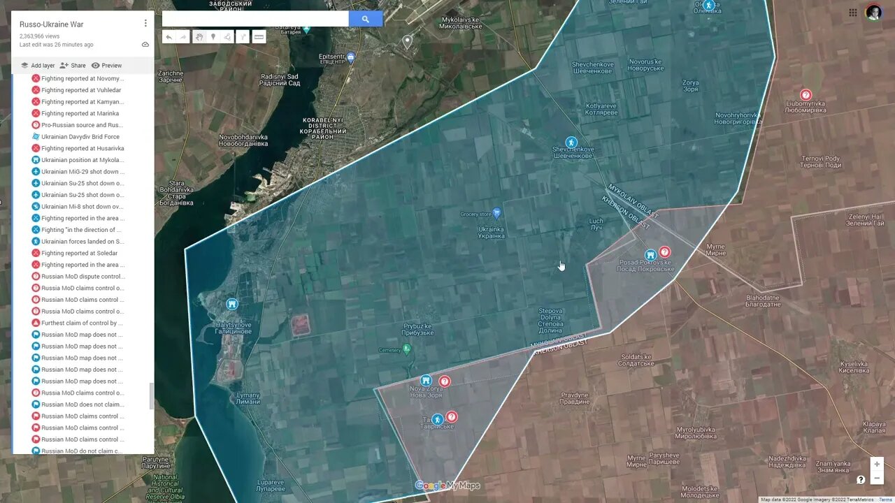 [ Southern Front ] Ukrainian start new offensive at Davydiv Brid & Kryvyi Rih Front