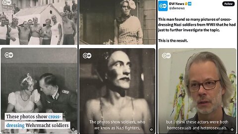 Artist Martin Dammann finds Surprising Number of Photo's of Nazi's Dressed as Women While Researching For a Book