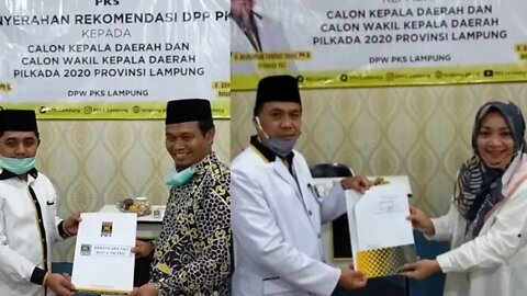 PKS Serahkan Rekomendasi Untuk Dua Balonkada di Lampung, Mufti Metro, Nessy Lampung Tengah