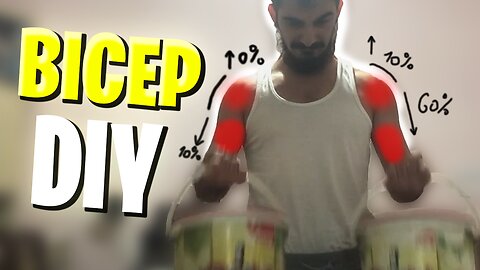 DIY Bucket Bicep Curls: Safe Home Workout After Shoulder Dislocation