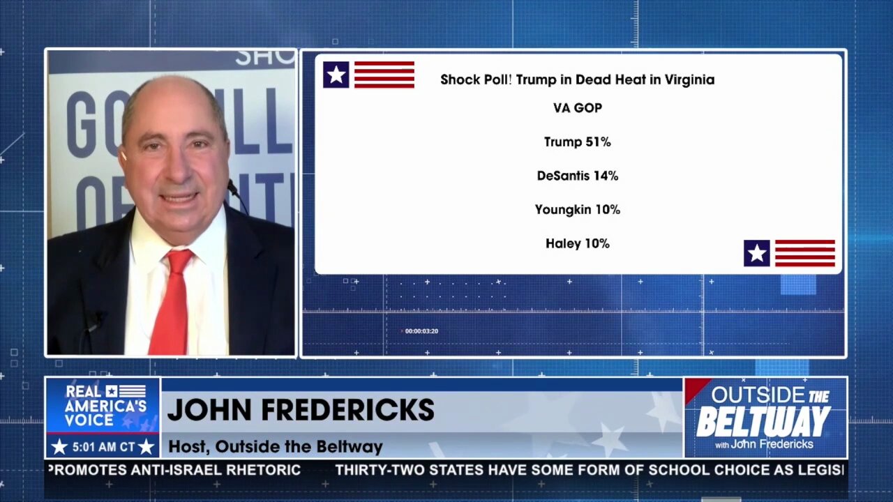 Virginia Shock Poll: Trump Ties Biden, Crushed DeSantis